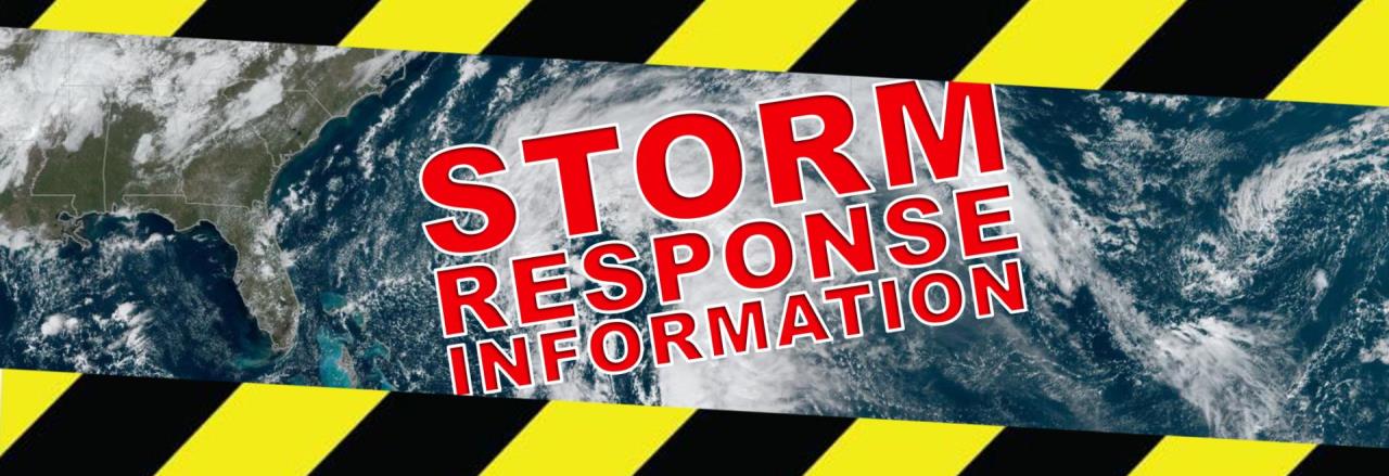 Storm Response Info Banner